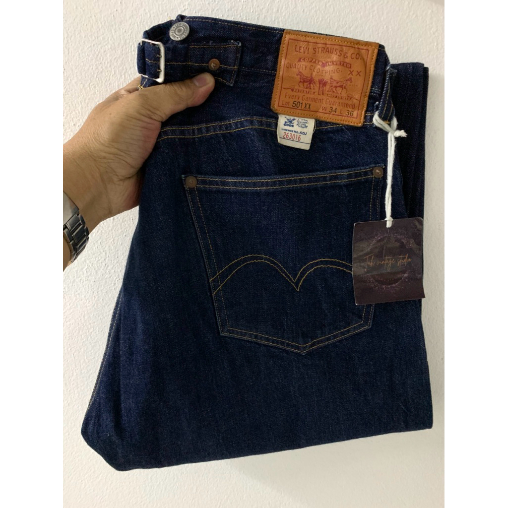Levi’s 501 xx bigE ริมแดง LVC 1933 , button 4170 , Made in USA , Size W34 L36 (ขนาดจริงดูตรงรายละเอี