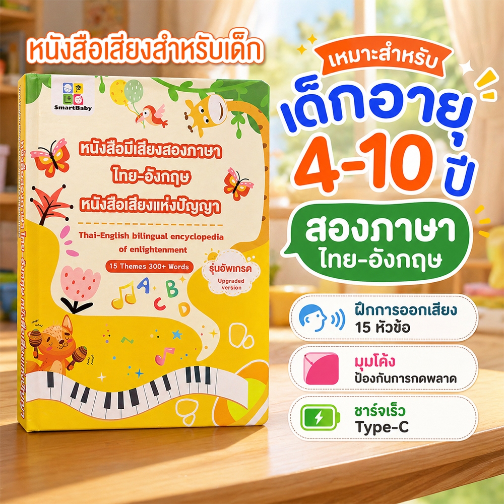 COD หนังสือเด็ก หนังสือเสียงเด็ก หนังสือเด็กไทยอังกฤษ 15 หัวข้อ นิทานเด็กหนังสือของขวัญเด็กชายหญิง