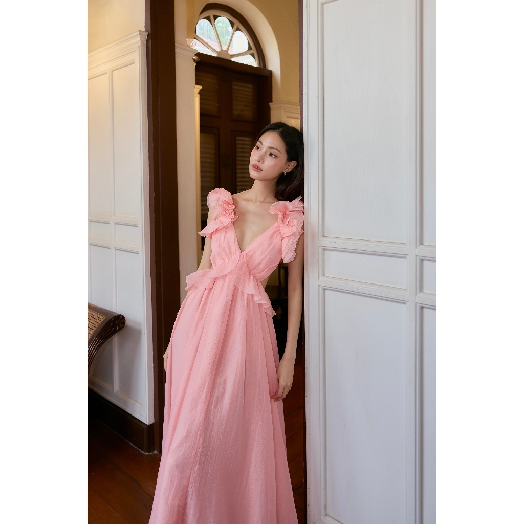 Maxi dress  เรียบหรูดูแพงละมุนสุดๆ พร้อมส่ง