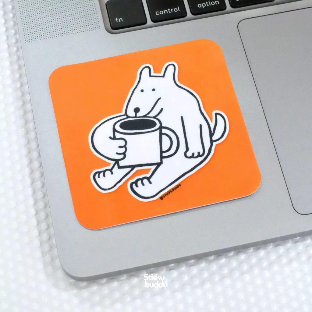 StickyBuddy CoffeePaws ที่เช็ดหน้าจอแบบติดได้ Jumbo Size thumbnail 4