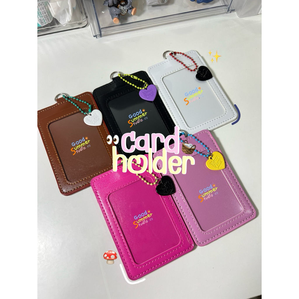 (พร้อมส่ง) 🍎 cardholder หนัง ใส่บัตร ใส่การ์ด ใส่บัตรBTS/MRTได้ 🍄