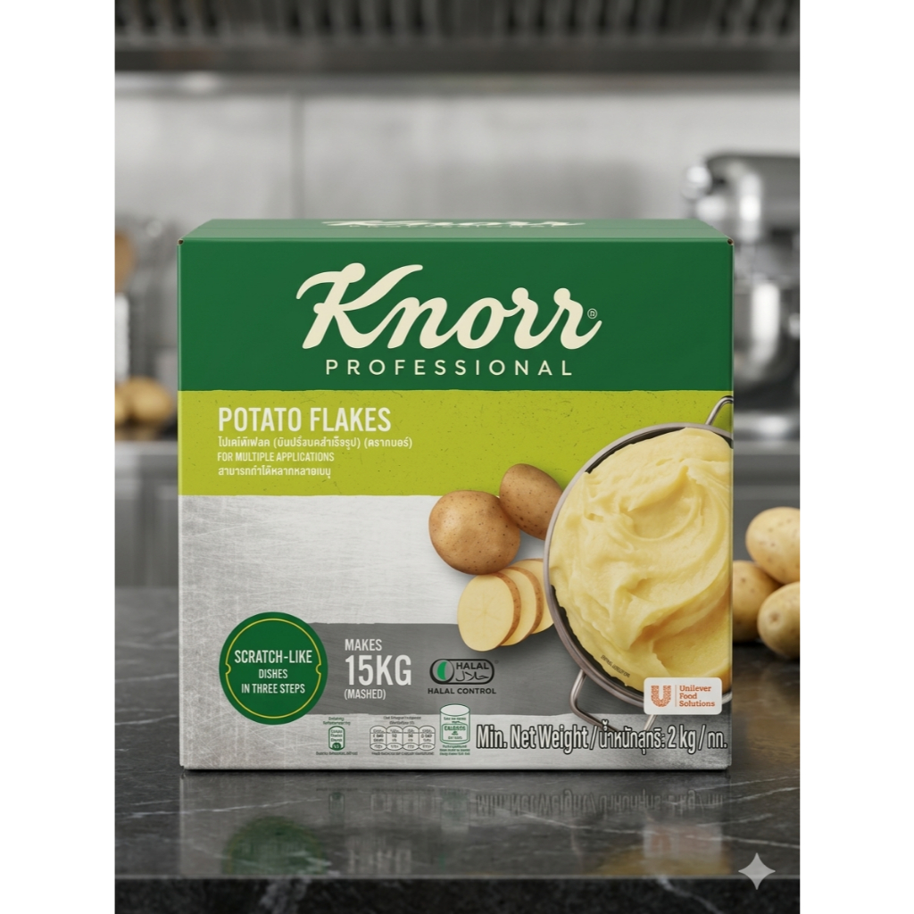 คนอร์ มันบดสำเร็จรูป คนอร์ ขนาด 2 kg Knorr Potato Flakes 2kg(Germany ) พร้อมส่ง Ready to ship mant