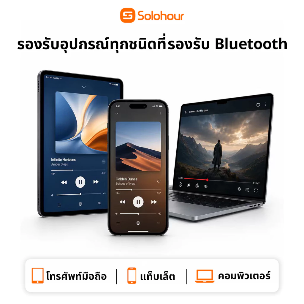 หูฟังบลูทูธไร้สาย Solohour ST3 TWS อินเอียร์ thumbnail 6