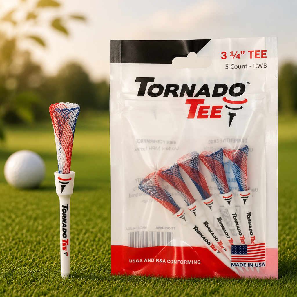 Tornado Tee Golf Tee Drakon Red White Blue 3.25 inches (82mm) Pack of 5 TT-325 Direct from Japan