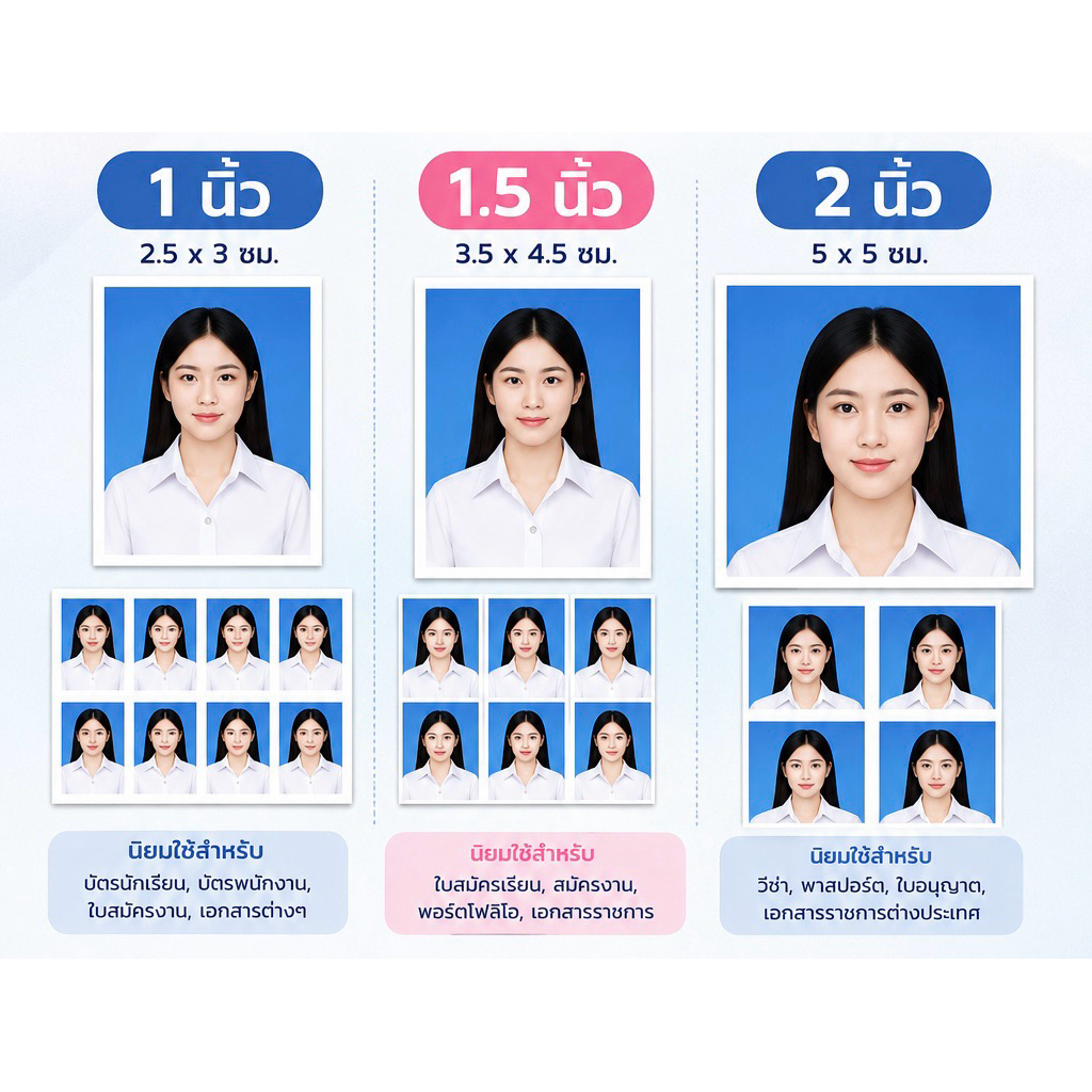 รับปริ้นรูปติดบัตร รูปสมัครเรียน รูปสมัครงานต่างๆ