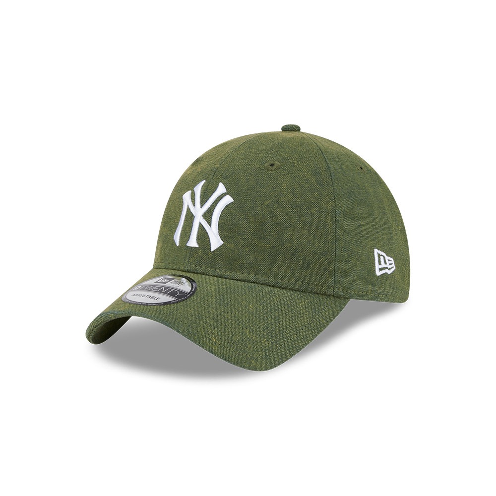 หมวกแก๊ป New Era รุ่น New York Yankees Vintage Canvas Wash Dark Green 9Twenty Cap