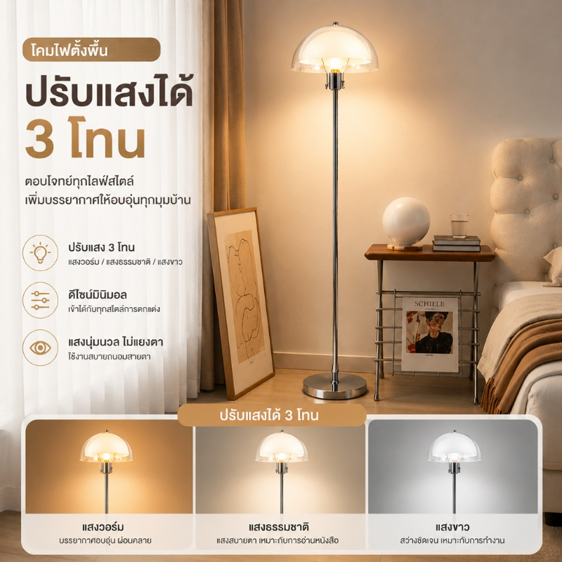 โคมไฟในรูปแบบยุโรปเหนือโคมไฟตั้งโต๊ะสามโทนสีของห้องโคมไฟศิลปะวินเทจโคมไฟวินเทจทางเหนือ
