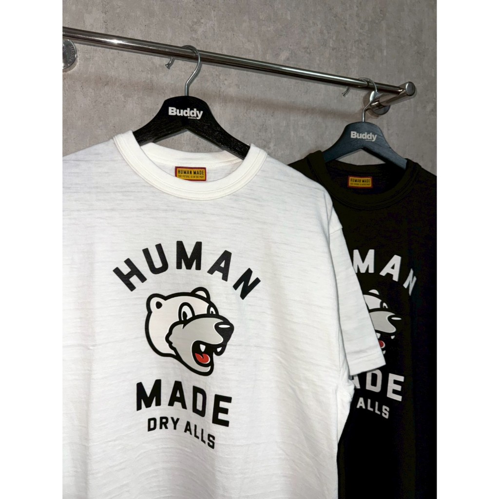 HUMAN MADE Bear 2026 Graphic T-shirt - Black/White (ของแท้)