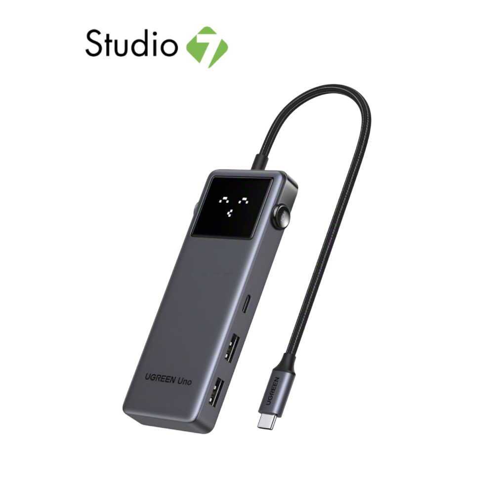 UGREEN 7-in-1 USB-C Hub to HDMI (4K@60Hz) + PD100W (75179) Gray by Studio7