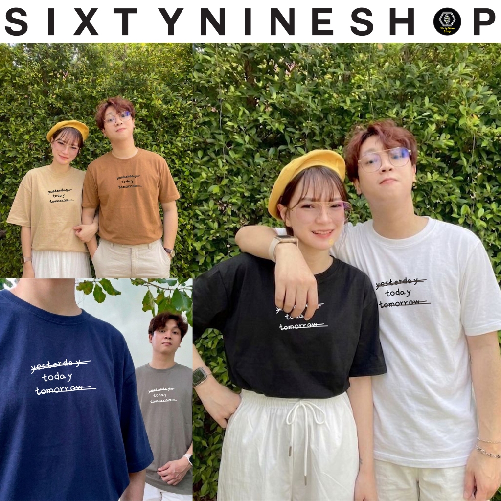 เสื้อยืดผ้าคอตตอน M-4XL พิมพ์ลาย " Today " พร้อมส่ง