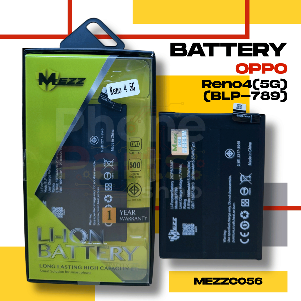 แบตเตอรี่ Battery OPPO Reno4(5G)(BLP-789)