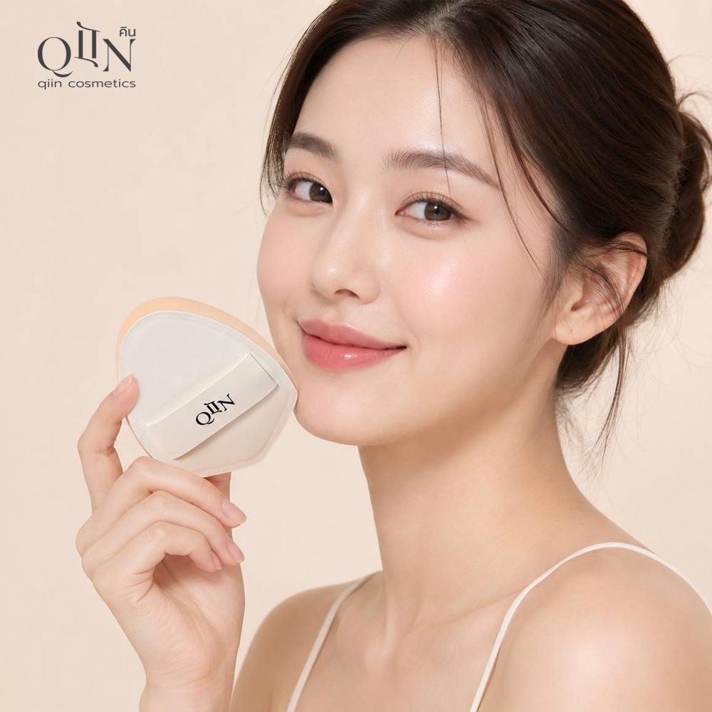 QIIN Velvet Touch Skin Puff คิน เวลเว็ท ทัช สกิน พัฟ สัมผัสละเอียด มอบฟินิชผิวละมุนเรียบเนียน