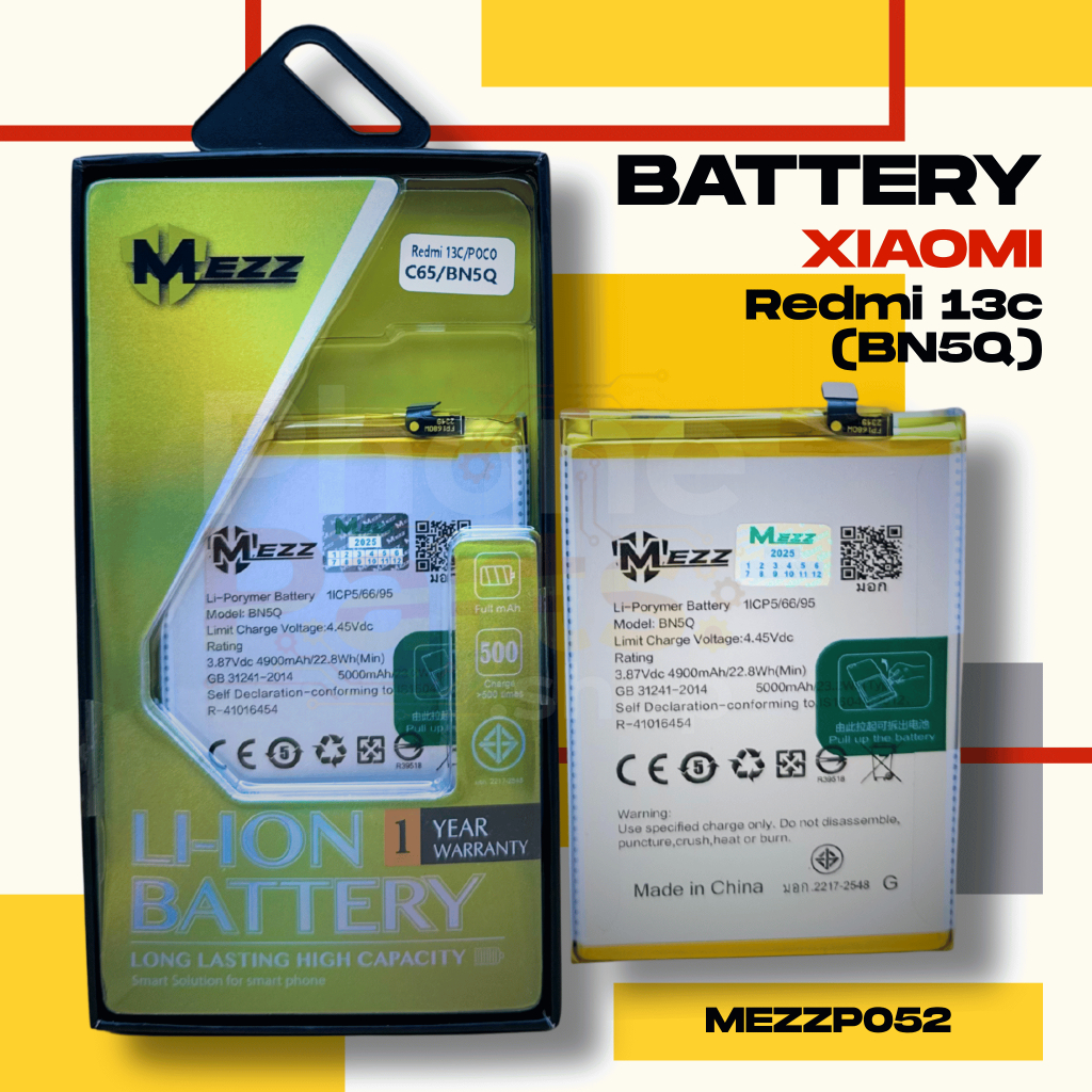 แบตเตอรี่ Battery Xiaomi Redmi 13c (BN5Q)