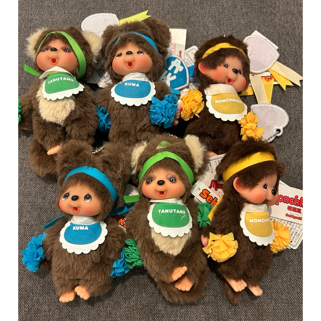 Monchhichi ของแท้ 100 %เชียร์ลีดเดอร์หลายสีสัน รุ่นหายาก