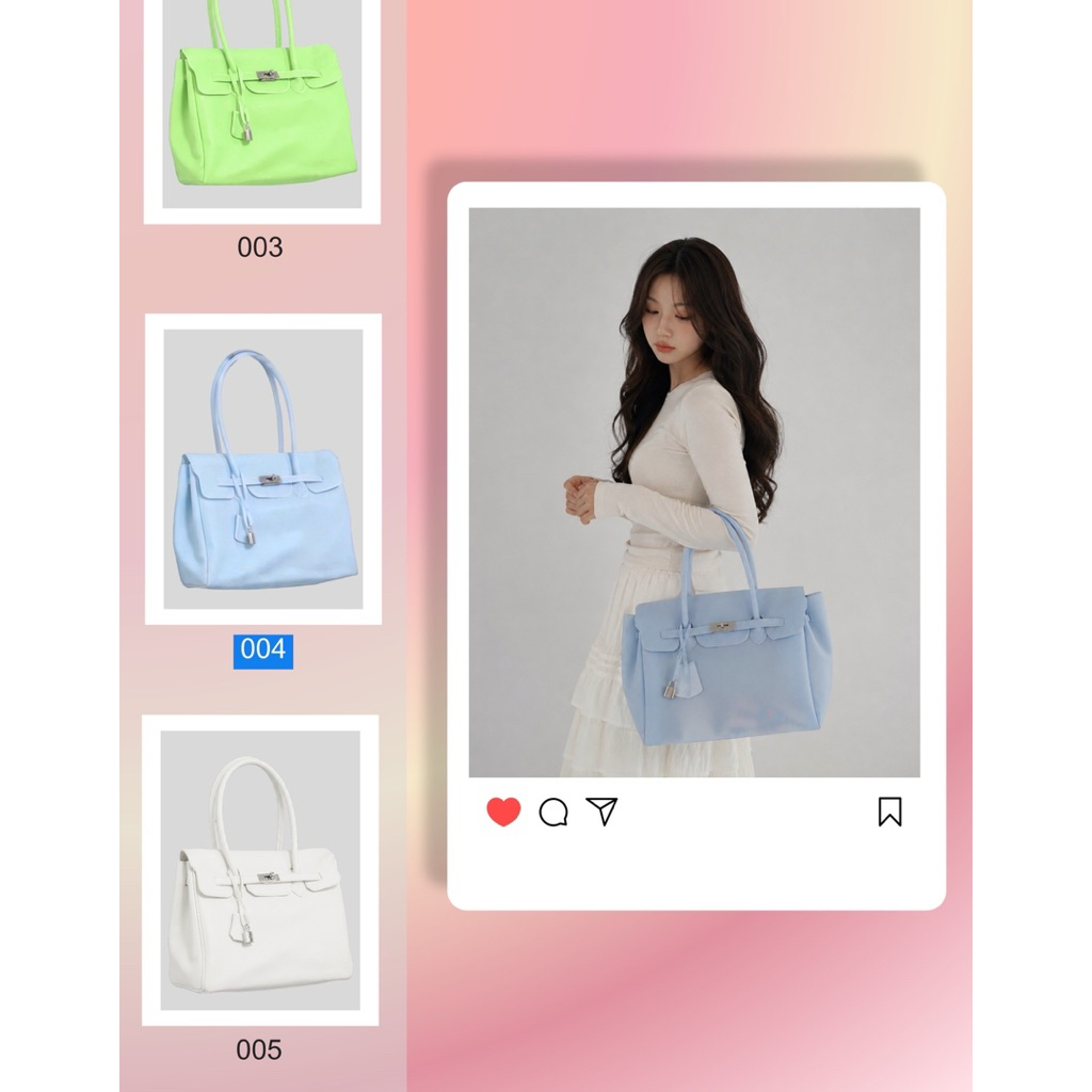 พร้อมส่ง - Kiiikiii Jelly firkin bag (สอบถามสีในแชท)