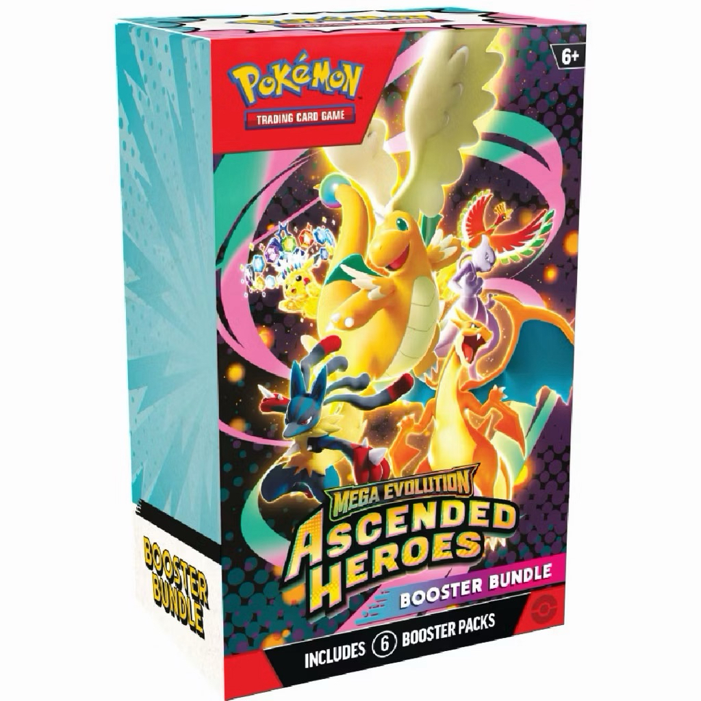 Ascended Heroes booster Bundle 1box ภาษาอังกฤษ รับประกันเเท้💯