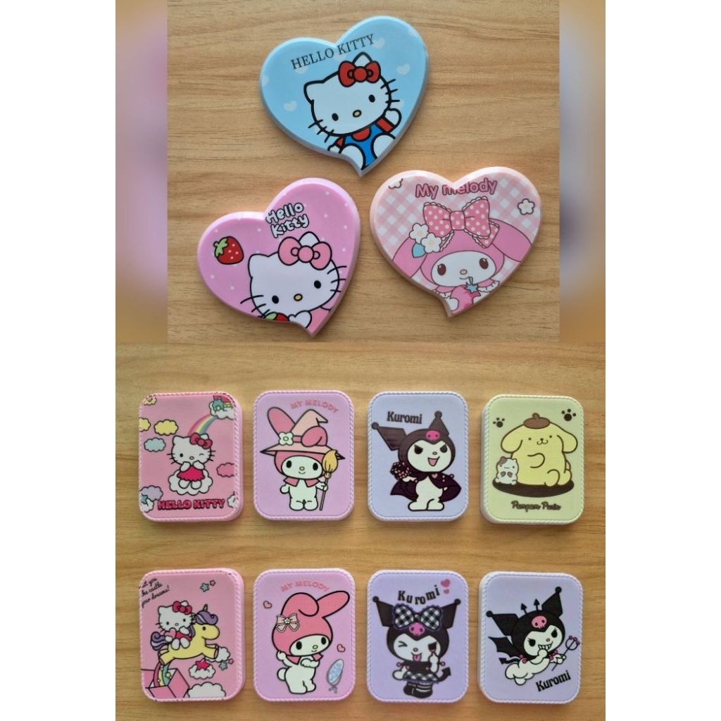 New! หวีกระจกพกพา ลายการ์ตูน Sanrio ขนาดกระทัดรัด