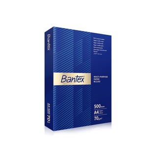 Bantex กระดาษ A4 กระดาษถ่ายเอกสาร 70แกรม 500แผ่น ปริ้นท์ลื่น พิมพ์สีสด คมชัด รุ่นอัปเกรด Copy Paper