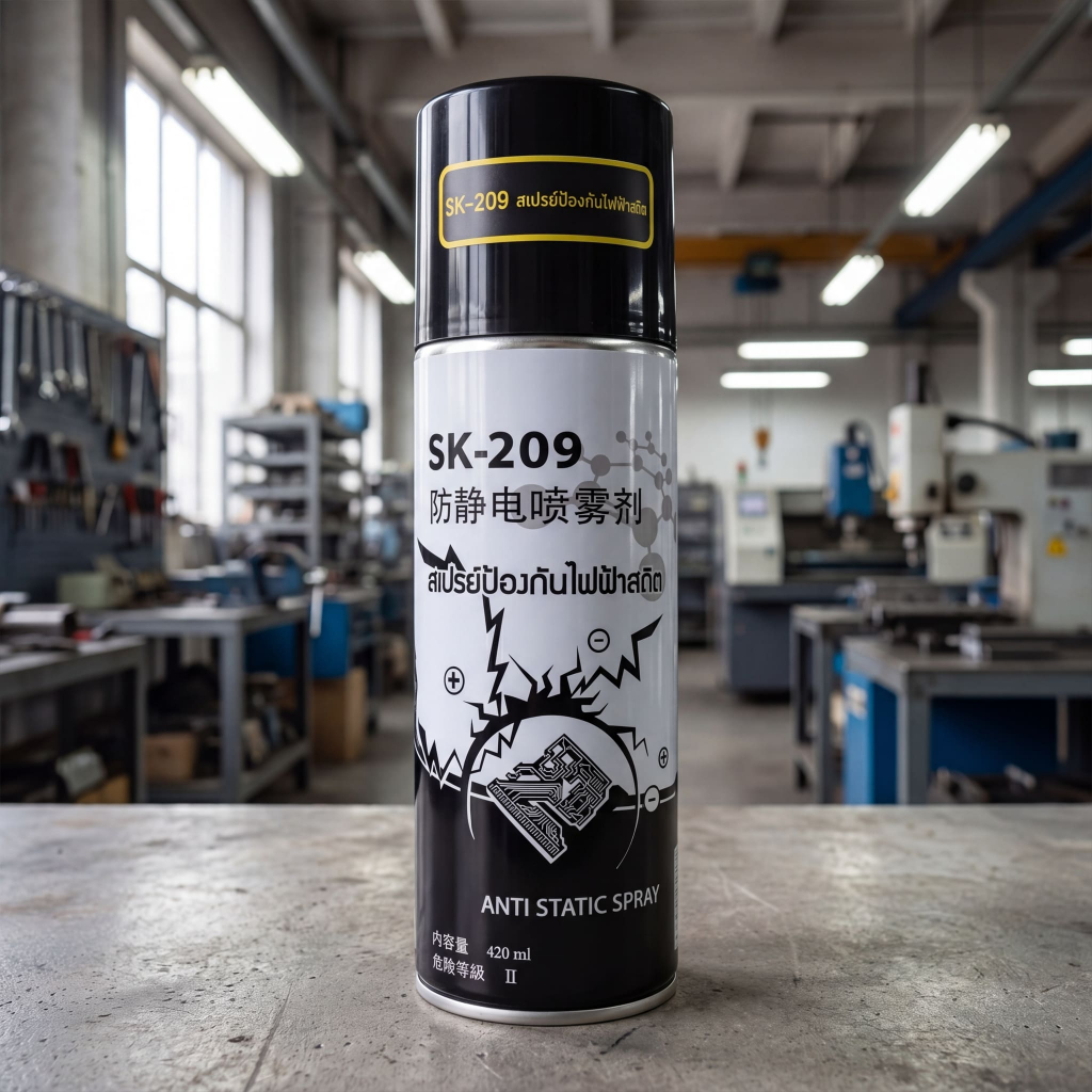 SHINSEIKA SK-209 ANTI STATIC SPRAY สเปรย์ป้องกันไฟฟ้าสถิต 420 ml.