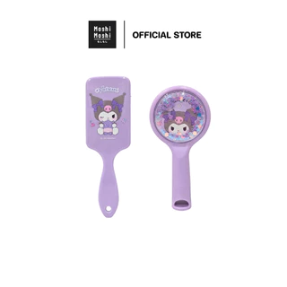 Moshi Moshi Hair Brush หวีแปรง หวีแปรงผม หวีพกพา ลาย Kuromi ลิขสิทธิ์แท้จากค่าย Sanrio รุ่น 6100008283 และ 6100007586