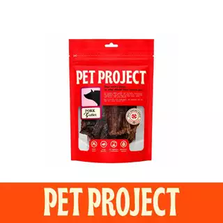 Pork Gullet ขนมแทะสำหรับสุนัข 100% Natural Pet Project 50 กรัม
