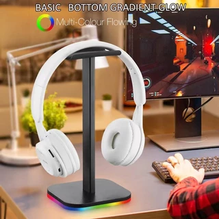 Hills ขาตั้งหูฟัง Headset Stand มีไฟ RBG 6 โหมด สวยงาม ใช้งานง่าย มีช่อง type-c สำหรับเสียบไฟ รุ่น X82 รับประกัน 2 ปี