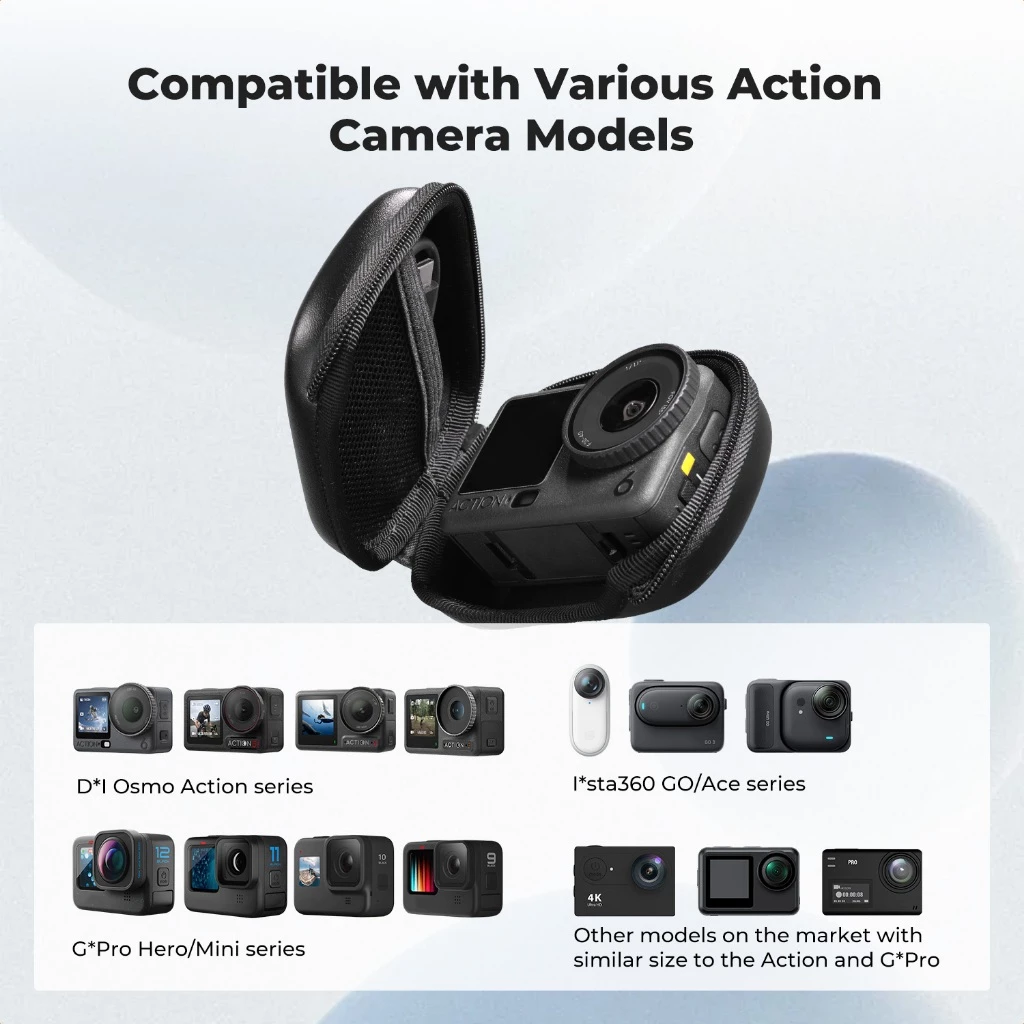 K&F CONCEPT กระเป๋ากล้อง กระเป๋าพกพา EVA Protective Case กันกระแทก สําหรับ Osmo Action Insta360 G0 thumbnail 4