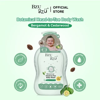 BZU BZU Botanical Essential Oil Head-to-Toe Baby Wash Bundle Deals (Bergamot & Cedarwood) 0-3 ขวบ - 600ml