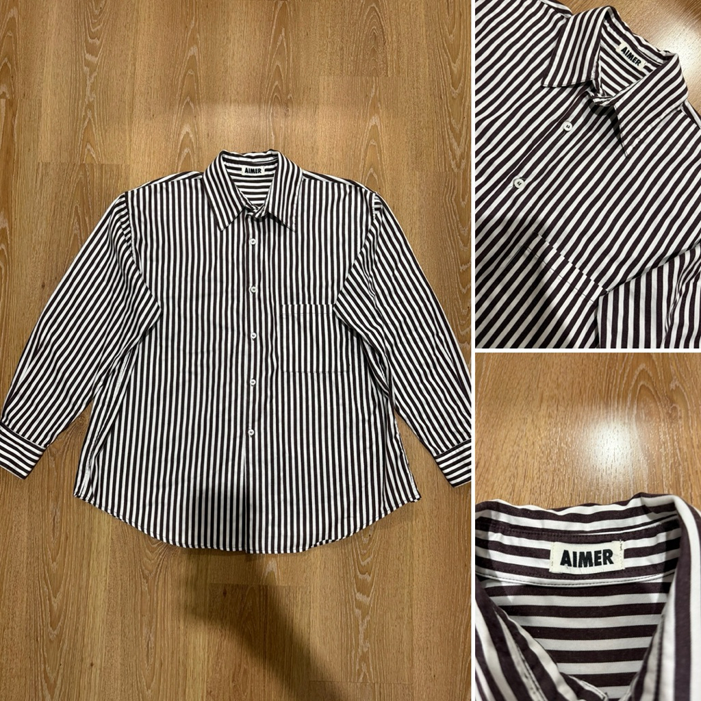(ใช้โค้ดลดได้) aimerwoman shirt ทรง oversize