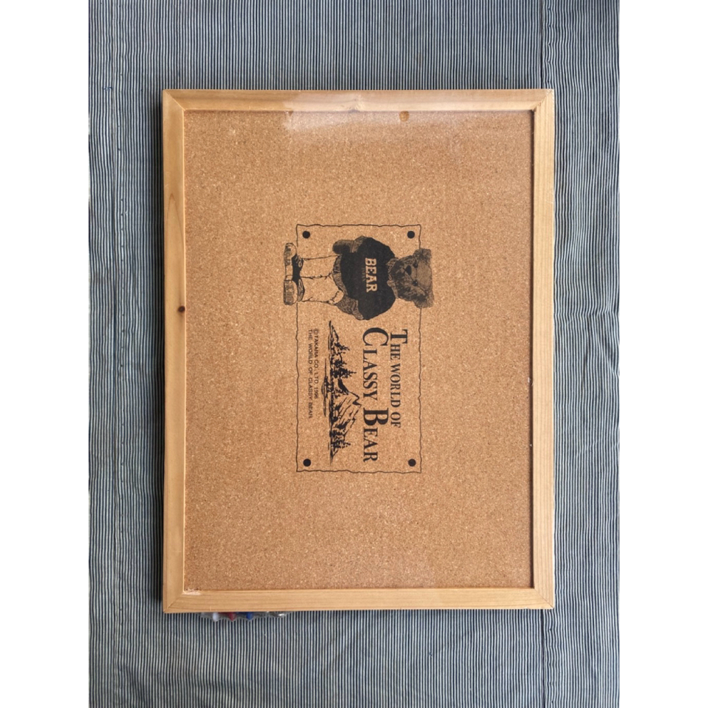 กระดานไม้ก็อก The world of classy bear cork board - ของใหม่ -