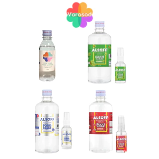Alcohol Food Grade Hand Sanitizing70% ฟู้ดเกรดมีให้เลือก4แบบ [วโรสถ 180มล//กีวี่, สตรอว์เบอร์รี่, Alsoff Absolute 450มล]