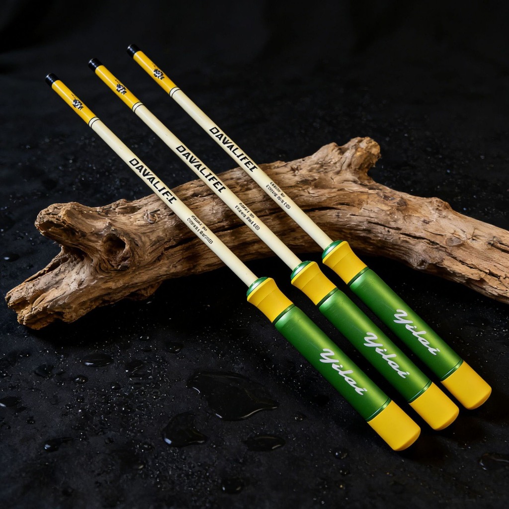 คันตกกุ้ง ชิงหลิว shrimp fishing rod 1.5ม/1.8ม คันชิงหลิว ตกปลาเล็ก Green fishing rod carbon fiber