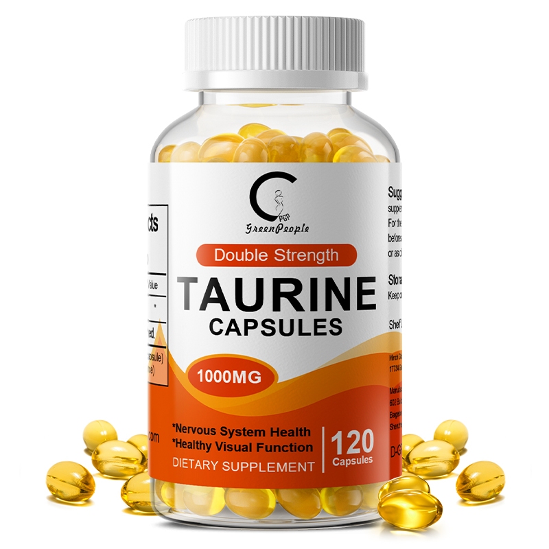 Taurine ทอรีน 1000 มก. แคปซูลนิ่ม ดูแลหัวใจและระบบประสาท
