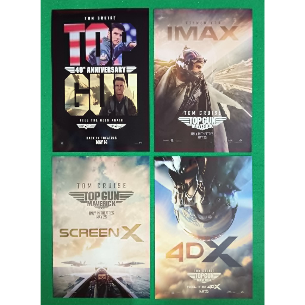 TOP GUN TOP GUN MAVERICK 40TH ANNIVERSARY โปสเตอร์ ขนาด 13X19นิ้ว จาก เมเจอร์ และSF น่าสะสม แพ็คส่งอย่างดี แบบไม่ม้วนงอ