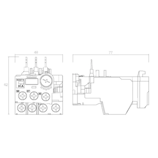 CCS โอเวอร์โหลด รีเลย์ Overload Relay รุ่น TH-T18 (ใช้ร่วมกับแมกเนติกคอนแทกเตอร์)