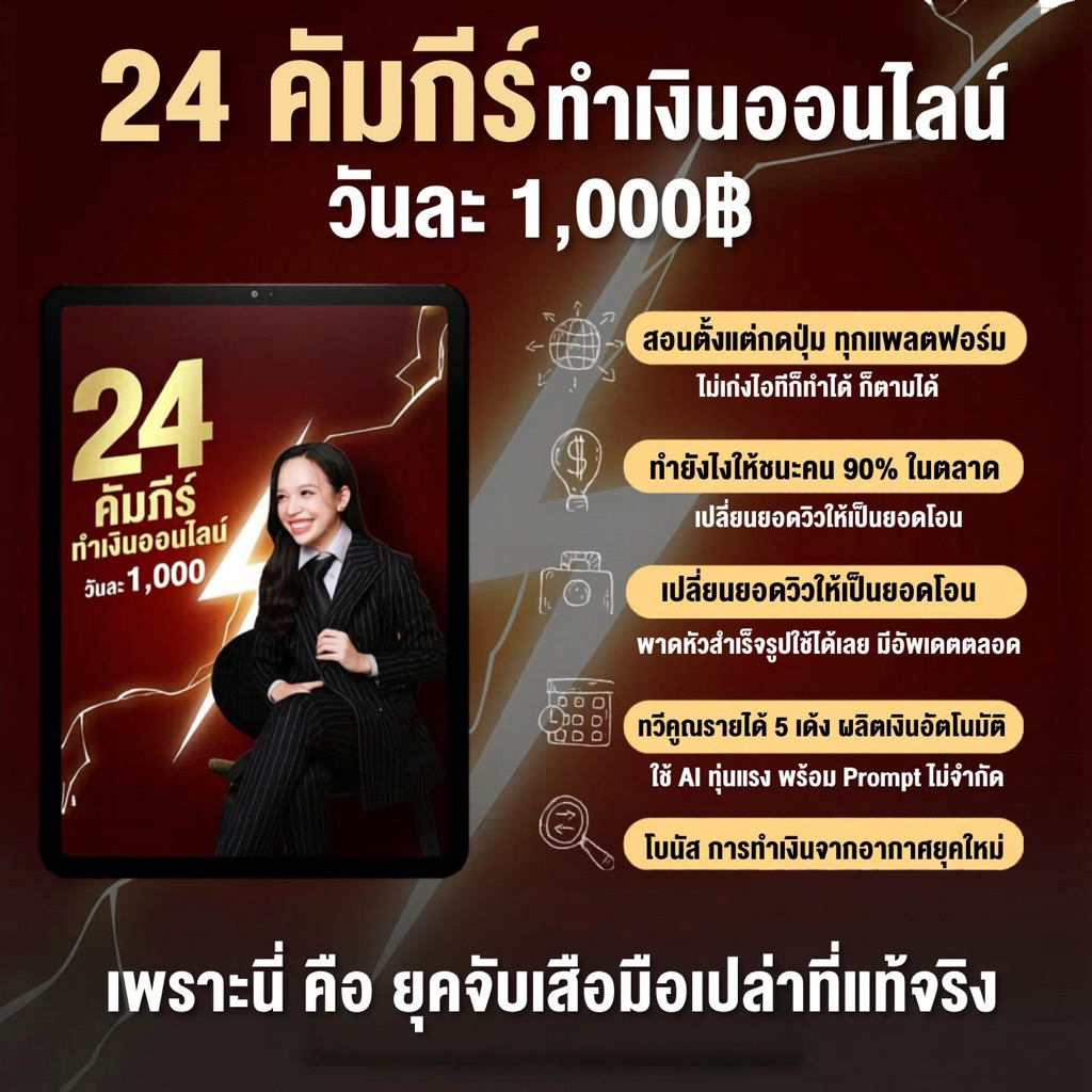หนังสือ24คัมภีร์ทำเงิuวันละพัน เล่มใหญ่อ่านง่าย | ครูนิดหน่อย
