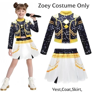 Movie Kpop Demon Hunters Rumi Mira Zoey Cosplay Costume For Kids Girls 3D Printed Korean Stars Stage Singing Costume