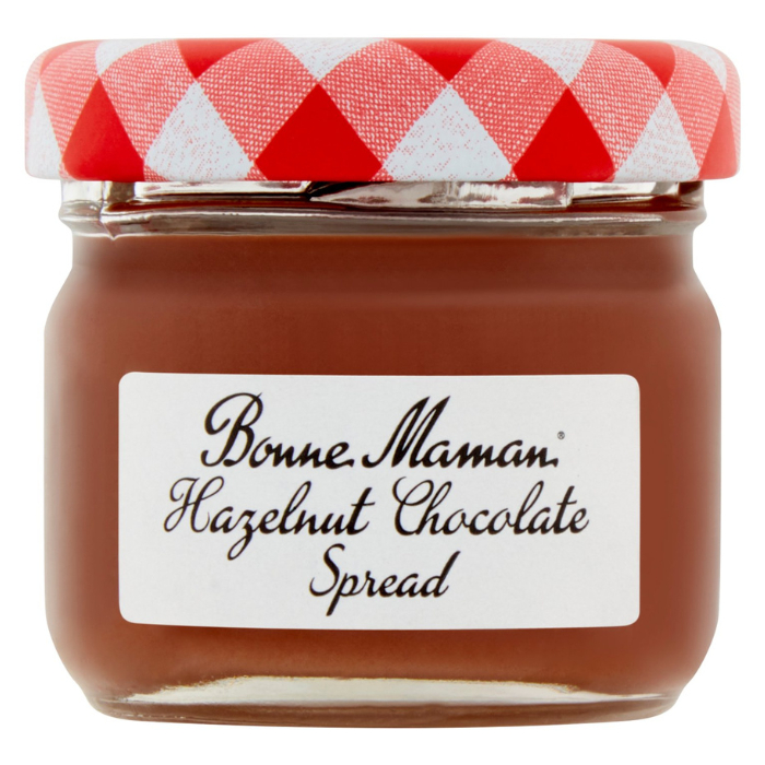 สเปรดช็อกโกแลตเฮเซลนัท ขนาด 25 กรัม ตราบอนน์ มามอง - Hazelnut Chocolate Spread 25g Bonne Maman brand