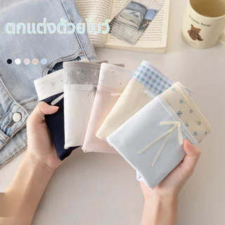 🚗 สินค้าพร้อมส่งในไทย 🌸กางเกงในผ้าฝ้ายสตรี 10A ยับยั้งแบคทีเรีย ไม่บีบตัว สวมใส่สบาย ระบายอากาศ