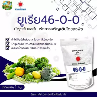 (ถุงแบรนด์ 1 kg) แม่ปุ๋ย ปุ๋ยเกล็ด ปุ๋ยไฮโดรโปนิกส์ ปุ๋ยระบบน้ำหยด(บ.ดวงตะวันเพชร)