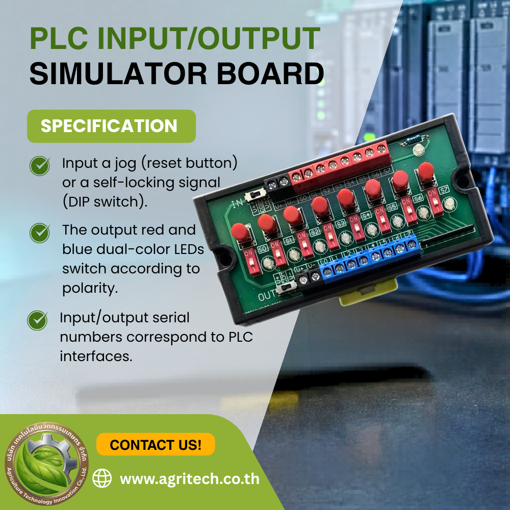 PLC INPUT/OUTPUT SIMULATOR BOARD