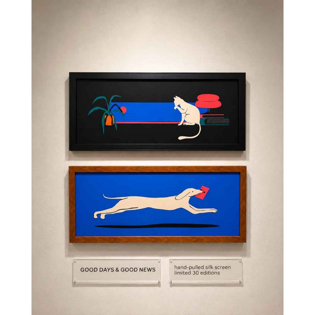 ARTPRINT | Erdy_ Good Days& Good News - Screen print 43x17.5cm - limited edition  (ไม่รวมกรอบ) [1032