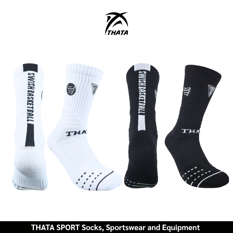 THATA Basketball Socks ถุงเท้าบาสเกตบอล รุ่น THATA x SWISH NS26 รุ่นแข่งขัน