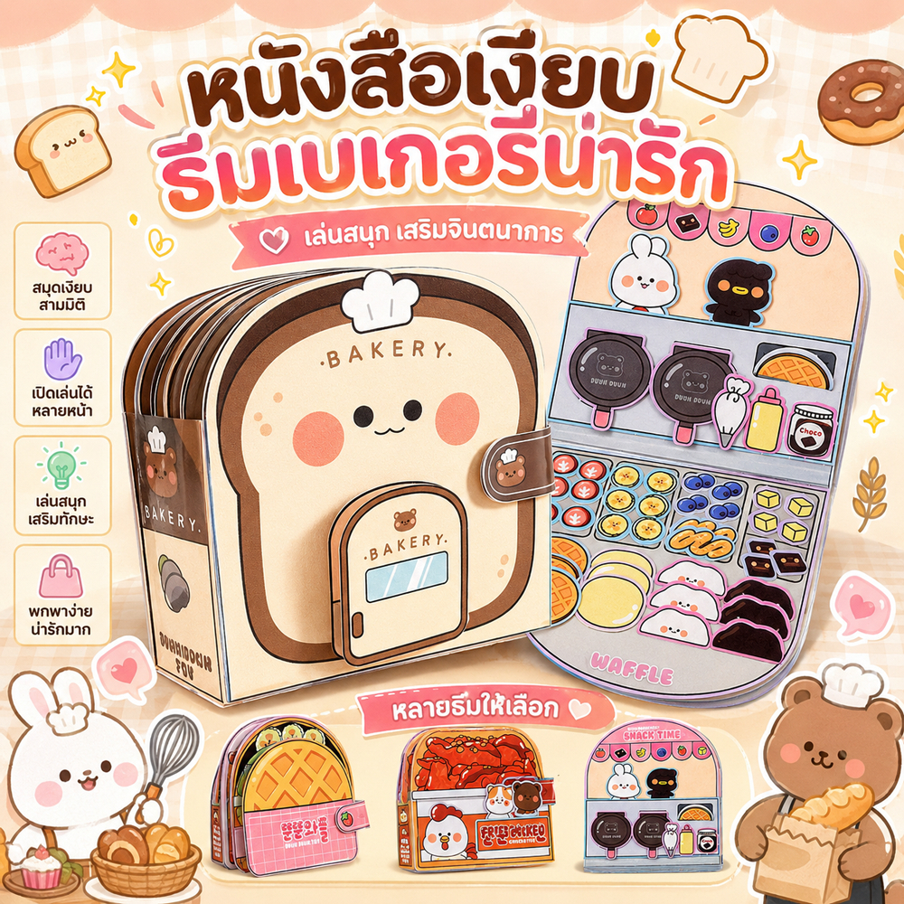 หนังสือเงียบของเล่น DIY ของเล่นเพื่อการศึกษาหนังสือเด็กตัดล่วงหน้า DIY Pack สําหรับพัฒนาทักษะของเด็ก Handmade Busy หนังส