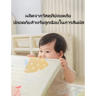 On'Goin เสื่อรองคลานเด็ก วัสดุIXPE ขนาด6ฟุต หนา2.0ซม พับได้ กันน้ำกันลื่น ลายสองด้าน ปลอดสารเคมี แถมฟรีกระเป๋าเก็บเสื่อ