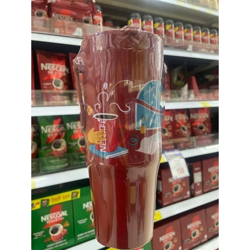 แก้วทัมเบลอร์พลาสติกใบใหญ่ Nescafe Red Cup