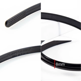 ที่คาดผมหนา 8 mm พลาสติกเกรด เกาหลี KOREA แบบมีซี่ฟัน หยืดหยุ่นได้ดี ทนทานไม่มีหักง่าย