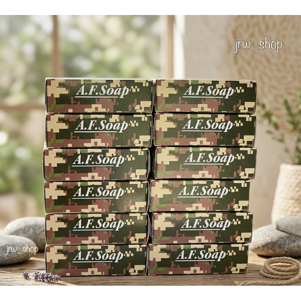 [12ก้อน] สบู่โรงงานเภสัชกรรมทหารA.F Soap