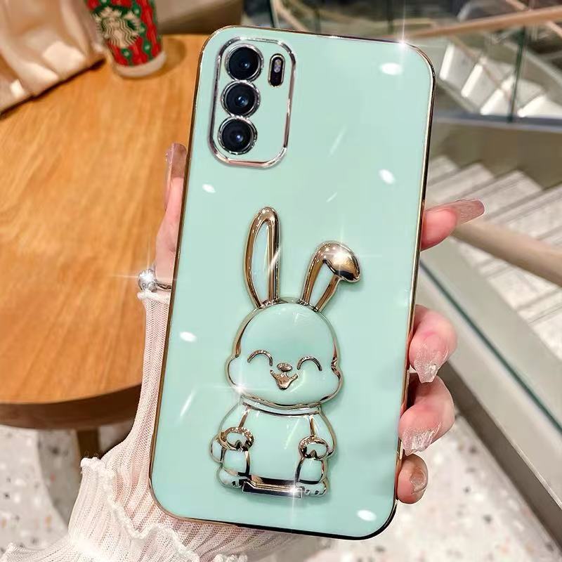 เคส ขาตั้ง กระต่าย สำหรับSamsung S26 S26Plus S26Ultra A57 A37 S25FE S24FE A17 A56 A36กระจก ฝาหลัง น่ารัก พร้อมจัดส่งQ8