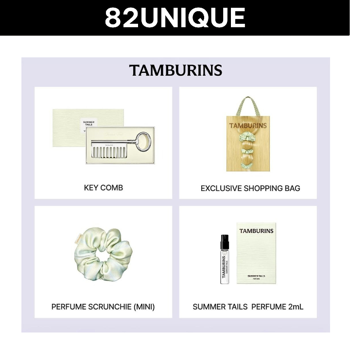 TAMBURINS Hair Collection - KEY COMB / SHOPPING BAG / SUMMER TAIL PERFUME 2ML